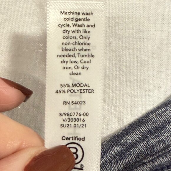 Athleta Breezy Scoop V-Neck Tee Gray Black Space Dye Size S - Picture 3 of 6